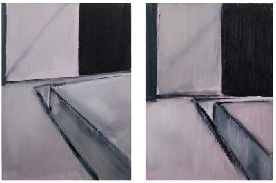 Emmanuelle Gallice, plasticienne, huile, Série n°1, Sans titre n°4, 2012