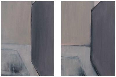 Emmanuelle Gallice, plasticienne, huile, Série n°1, Sans titre n°6, 2012