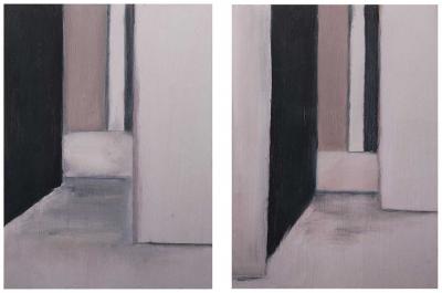 Emmanuelle Gallice, plasticienne, huile, Série n°1, Sans titre n°8, 2012