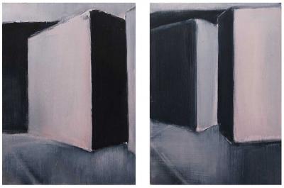 Emmanuelle Gallice, plasticienne, huile, Série n°1, Sans titre n°9, 2012