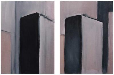 Emmanuelle Gallice, plasticienne, huile, Série n°1, Sans titre n°10, 2012