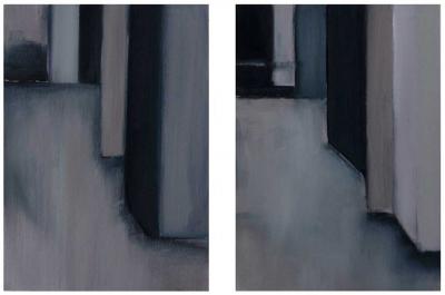 Emmanuelle Gallice, plasticienne, huile, Série n°1, Sans titre n°14, 2013