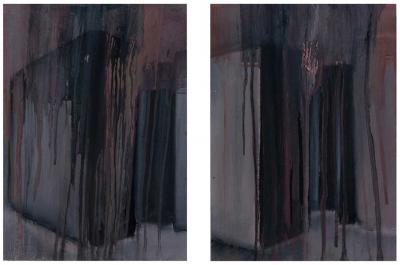 Emmanuelle Gallice, plasticienne, huile, Série n°1, Sans titre n°23, 2015